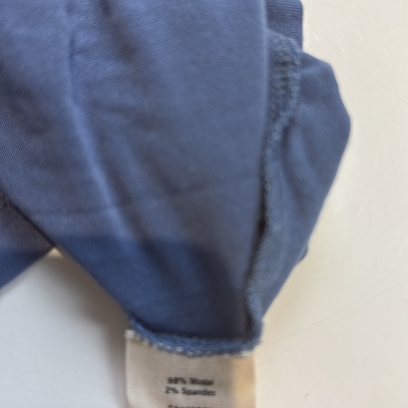 Jackson Rowe Blue Tie-Front Long Sleeve Top Size Small - Picture 6 of 6